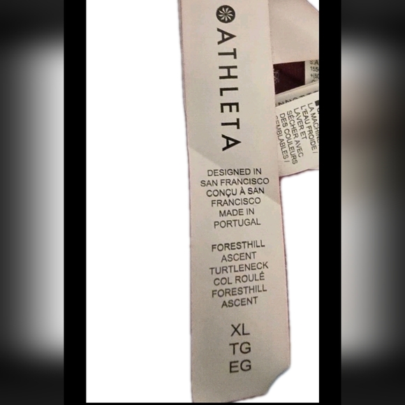 Athleta Foresthill Turtleneck Sweater Red XL Tall TG Women’s Long Sleeve - Picture 4 of 9